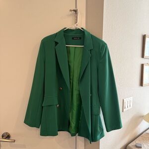 Boohoo green blazer